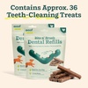 image:imageWOOF  Bite n Brush Refills Treats for the Dog Toothbrush Toy  Scrub Plaque and Tartar from Your Dogs Teeth and Mouth  Dog Dental Sticks  18 Refills  Chicken2 Pack Chicken