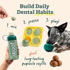image:imageWOOF Dental Kit Includes Pupsicle Dog Toy Treat Tray Shaker Bottle Chicken Pupsicle Pops and Dog Teeth Cleaning Powder  Supports Oral Health for Dogs  LargeSmall