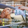 image:imageWOOF FlipMat EasytoClean Lick Mat for Dogs l Slow Feeder Mat with DoubleSidedNonSlip Design  LickWells Doggy Dental  Teeth Cleaning Supplement and Breath Freshener for The FlipMat