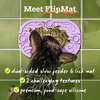 image:imageWOOF FlipMat Mini EasytoClean Lick Mat for Small Dogs amp Travel  LickWells Doggy Dental  Teeth Cleaning Supplement Compatible with Flip Mat Mini