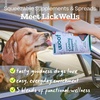 image:imageWOOF FlipMat Mini EasytoClean Lick Mat for Small Dogs amp Travel  LickWells Pumpkin Butter  Dog Lick Mat Spread and Meal Topper for the FlipMat and LickMat