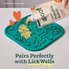 image:imageWOOF FlipMat Mini EasytoClean Lick Mat for Small Dogs amp Travel  Slow Feeder Mat with DoubleSidedNonSlip Design  BPAFree Silicone  Lick Mat  Interactive Dog Toys  LavenderGreen