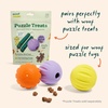 image:imageWOOF Flyball  2in1 Fetch Ball and Dog Treat Dispenser Toy  Interactive Puzzle for Enrichment  Fits Standard Ball Launchers  Durable ToothFriendly Rubber  The Perfect Dog Gift  3 Pack3PK Lavender Orange Yellow