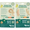 image:imageWOOF HonestChew Dog Toy Duo  Durable Dog Chews  Made with PlantBased Ingredients  SplinterResistant  Safer Than Dog Bones  with HonestChew Antler and Infinity  Gift for Dogs  LargeDuo Pack