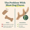 image:imageWOOF HonestChew Dog Toy Duo  Durable Dog Chews  Made with PlantBased Ingredients  SplinterResistant  Safer Than Dog Bones  with HonestChew Antler and Infinity  Gift for Dogs  LargeAntler
