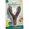 image:imageWOOF HonestChew Meaty Antler Dog Chews  Made with Real Beef Outer Layer and Natural PlantBased Ingredients Core  SplinterResistant  Safer Than Rawhide and Dog Bones  SmallYGnawt