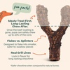 image:imageWOOF HonestChew Meaty Antler Dog Chews  Made with Real Beef Outer Layer and Natural PlantBased Ingredients Core  SplinterResistant  Safer Than Rawhide and Dog Bones  SmallYGnawt