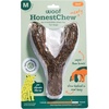 image:imageWOOF HonestChew Meaty Antler Dog Chews  Made with Real Beef Outer Layer and Natural PlantBased Ingredients Core  SplinterResistant  Safer Than Rawhide and Dog Bones  SmallYGnawt