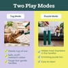 image:imageWOOF Nomchucks  Puzzle Feeder Enrichment Dog Toy and Tug Toy with 3 Interactive Zones  Designed with LongLasting Nylon Rope and Natural Rubber  for Gentle Chewers  Pairs Puzzle Treats
