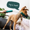 image:imageWOOF Nomchucks  Puzzle Feeder Enrichment Dog Toy and Tug Toy with 3 Interactive Zones  Designed with LongLasting Nylon Rope and Natural Rubber  for Gentle Chewers  Pairs Puzzle Treats