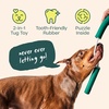 image:imageWOOF Nomchucks  Puzzle Feeder Enrichment Dog Toy and Tug Toy with 3 Interactive Zones  Designed with LongLasting Nylon Rope and Natural Rubber  for Gentle Chewers  Pairs Puzzle Treats