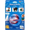image:imageWOOF Pupsicle  LongLasting Interactive Dog Ball Toy to Keep Your Pup Busy and Distracted  Safe for Dogs  LowMess Design  Dog Toys for XL Dogs 75 lbs and UpRed  White  Blue