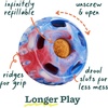 image:imageWOOF Pupsicle  LongLasting Interactive Dog Ball Toy to Keep Your Pup Busy and Distracted  Safe for Dogs  LowMess Design  Dog Toys for XL Dogs 75 lbs and UpRed  White  Blue