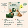 image:imageWOOF Pupsicle Refill Pops  LowMess Dog Snacks  with Peanut Butter and Beef  Dog Treats  Long Lasting  Small Pops  10 CountBeef