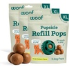 image:imageWOOF Pupsicle Refill Pops  LowMess Dog Snacks  with Peanut Butter and Beef  Dog Treats  Long Lasting  Small Pops  10 CountChicken