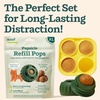 image:imageWOOF Starter Pack  Interactive Dog Ball Toy for Boredom  Dog Treat Molds Silicone  ChickenFlavored Healthy Treats for Dogs  Pupsicle Doggy Enrichment Toy  for Large Pups  2575 lbsXl Pupsicle  Xl Tray  Xl Chicken Pops