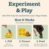 image:imageWOOF Starter Pack  Interactive Dog Ball Toy for Boredom  Dog Treat Molds Silicone  ChickenFlavored Healthy Treats for Dogs  Pupsicle Doggy Enrichment Toy  for Large Pups  2575 lbsSm Pupsicle  Sm Tray  Sm Chicken Pops