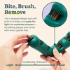 image:imageWOOF The Bite n Brush  Dog Toothbrush Toy  Scrub Plaque and Tartar from Your Dogs Teeth and Mouth  Dog Dental Toy for Gentle Chewers  LargeLarge