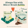 image:imageWOOF The Bite n Brush  Dog Toothbrush Toy  Scrub Plaque and Tartar from Your Dogs Teeth and Mouth  Dog Dental Toy for Gentle Chewers  LargeLarge