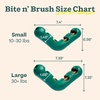 image:imageWOOF The Bite n Brush  Dog Toothbrush Toy  Scrub Plaque and Tartar from Your Dogs Teeth and Mouth  Dog Dental Toy for Gentle Chewers  LargeSmall
