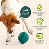 image:imageWOOF Walkabout  Enrichment Dog Toys Puzzle and Treat Dispenser  Adjustable Difficulty for Kibble and Treats  Durable Rubber  Easy to Clean  LargeLarge Green