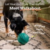 image:imageWOOF Walkabout  Enrichment Dog Toys Puzzle and Treat Dispenser  Adjustable Difficulty for Kibble and Treats  Durable Rubber  Easy to Clean  LargeLarge Green