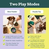 image:imageWOOF Walkabout  Enrichment Dog Toys Puzzle and Treat Dispenser  Adjustable Difficulty for Kibble and Treats  Durable Rubber  Easy to Clean  LargeSmall Green