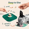 image:imageWoof Lick Mat and Calming LickMix Starter Pack Bundle  Dog Enrichment and Spread  Slow Feeder Mat with NonSlip Design  Delicious Lower Calorie Mix Green