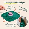 image:imageWoof Lick Mat and Calming LickMix Starter Pack Bundle  Dog Enrichment and Spread  Slow Feeder Mat with NonSlip Design  Delicious Lower Calorie Mix Green