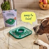 image:imageWoof Lick Mat and Calming LickMix Starter Pack Bundle  Dog Enrichment and Spread  Slow Feeder Mat with NonSlip Design  Delicious Lower Calorie Mix Green