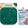 image:imageWOOF FlipMat EasytoClean Lick Mat for Dogs  Slow Feeder Mat with DoubleSidedNonSlip Design  LickWells Calming Support  Dog Lick Mat Spread and Calming Supplement for Dogs