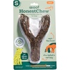 image:imageWOOF HonestChew Meaty Antler Dog Chews  Made with Real Beef Outer Layer and Natural PlantBased Ingredients Core  SplinterResistant  Safer Than Rawhide and Dog Bones  SmallYGnawt