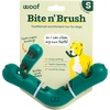image:imageWOOF The Bite n Brush  Dog Toothbrush Toy  Scrub Plaque and Tartar from Your Dogs Teeth and Mouth  Dog Dental Toy for Gentle Chewers  LargeSmall