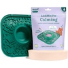 image:imageWoof Lick Mat and Calming LickMix Starter Pack Bundle  Dog Enrichment and Spread  Slow Feeder Mat with NonSlip Design  Delicious Lower Calorie Mix Green