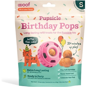 image:imageWOOF Pupsicle Refill Pops  LowMess Dog Snacks  with Peanut Butter and Beef  Dog Treats  Long Lasting  Small Pops  10 CountBirthday