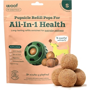 image:imageWOOF Pupsicle Refill Pops for Calming  LongLasting Refills for The Pupsicle Toy to Promote Calm  Calming Dog Treats  Magnesium for Dogs Large Pops  7 CountSmall 10 Count