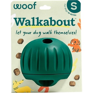 image:imageWOOF Walkabout  Enrichment Dog Toys Puzzle and Treat Dispenser  Adjustable Difficulty for Kibble and Treats  Durable Rubber  Easy to Clean  LargeSmall Green